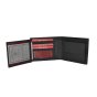 Conte Massimo Men's Wallet, Genuine Leather, Handmade, Coin Purse and Card Holder, Gift Box — back view
