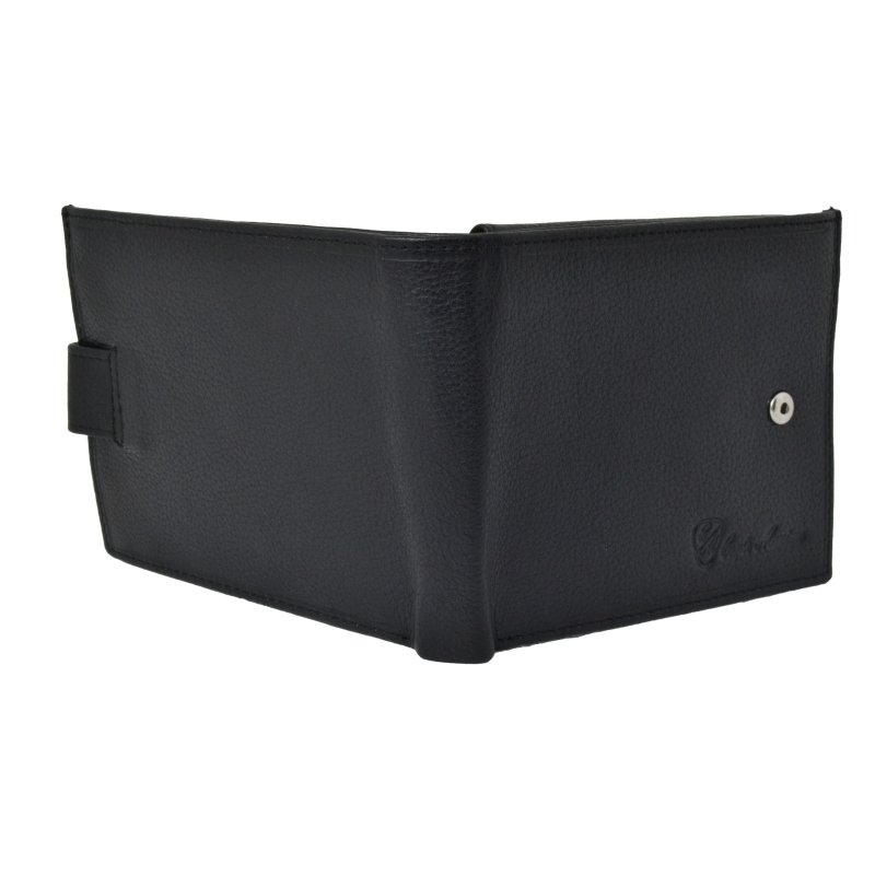 CONTE MASSIMO Men's Wallet, Genuine Leather, Handmade with Button Closure, With Gift Box — view 8