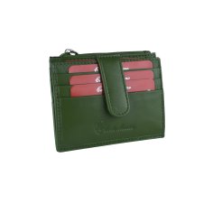 Conte Massimo Porte-cartes de Crédit en Cuir Véritable, Homme et Femme, Avec Poche et Clip
