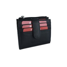 Conte Massimo Kartenetui aus echtem Leder, Herren und Damen, mit Tasche und Clip 2