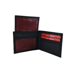 CONTE MASSIMO Portefeuille Homme, Cuir Véritable, Fait Main Slim Sans Porte-monnaie avec Boîte Cadeau 2