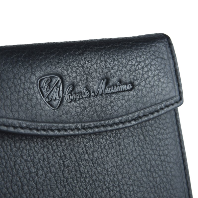 Conte Massimo Portefeuille Homme, En Cuir Véritable, Avec Porte-monnaie TIC-TAC et Boîte Cadeau — vue 7