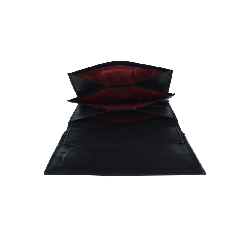 CONTE MASSIMO, Cartera de Hombre Vertical Grande con Fuelle, Piel Auténtica, Caja de Regalo — vista frontal
