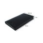 Conte Massimo, Men's Large Vertical Gusseted Wallet, Genuine Leather, Gift Box — detail