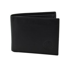HUNT, Herren-Geldbörse aus Echtem Leder, Klassisch mit Knopf, mit RFID-Schutz und Geschenkbox