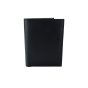GRESEL Herren-Geldbörse Schwarz im Hochformat aus echtem Leder, mit Münzfach, mit Geschenkbox — Vorderansicht
