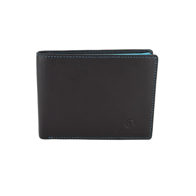 SERGIO TACCHINI, Cartera Hombre Sin Monedero En Piel Auténtica Interior Multicolor Con Caja de Regalo — vista 9