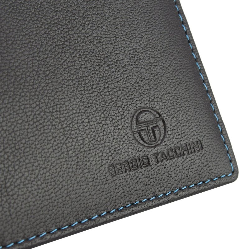SERGIO TACCHINI, Cartera Hombre Sin Monedero En Piel Auténtica Interior Multicolor Con Caja de Regalo — vista 13
