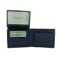 Biagiotti Men's Wallet in Genuine Leather, Classic With Coin Purse and Gift Box — back view