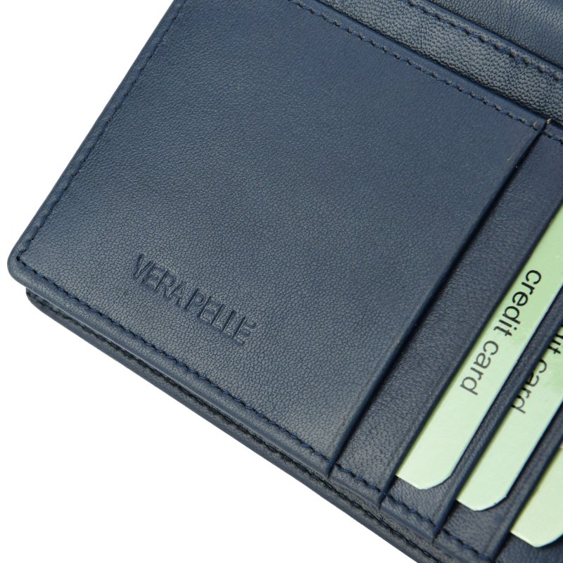 BIAGIOTTI UOMO, Portefeuille Homme en Cuir Véritable, Classique avec Porte-monnaie et Boîte Cadeau — vue 8