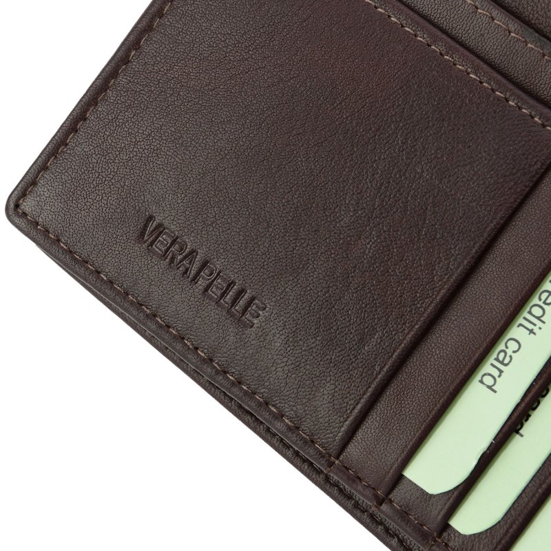 Biagiotti Men's Wallet in Genuine Leather, Classic With Coin Purse and Gift Box — view 24