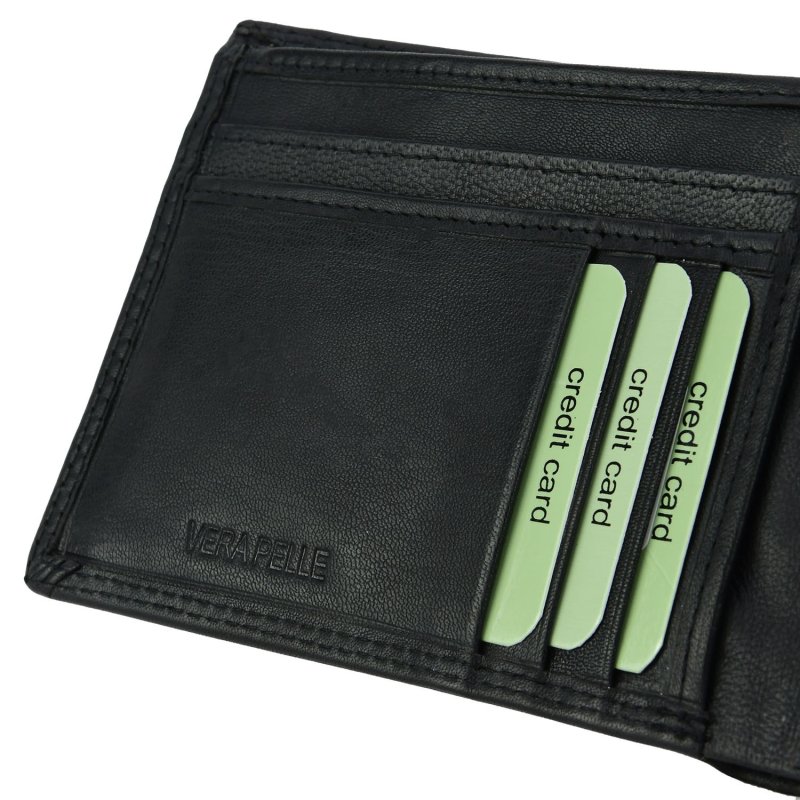 BIAGIOTTI UOMO, Portefeuille Homme en Cuir Véritable, Sans Fenêtre et Boîte Cadeau — vue 7