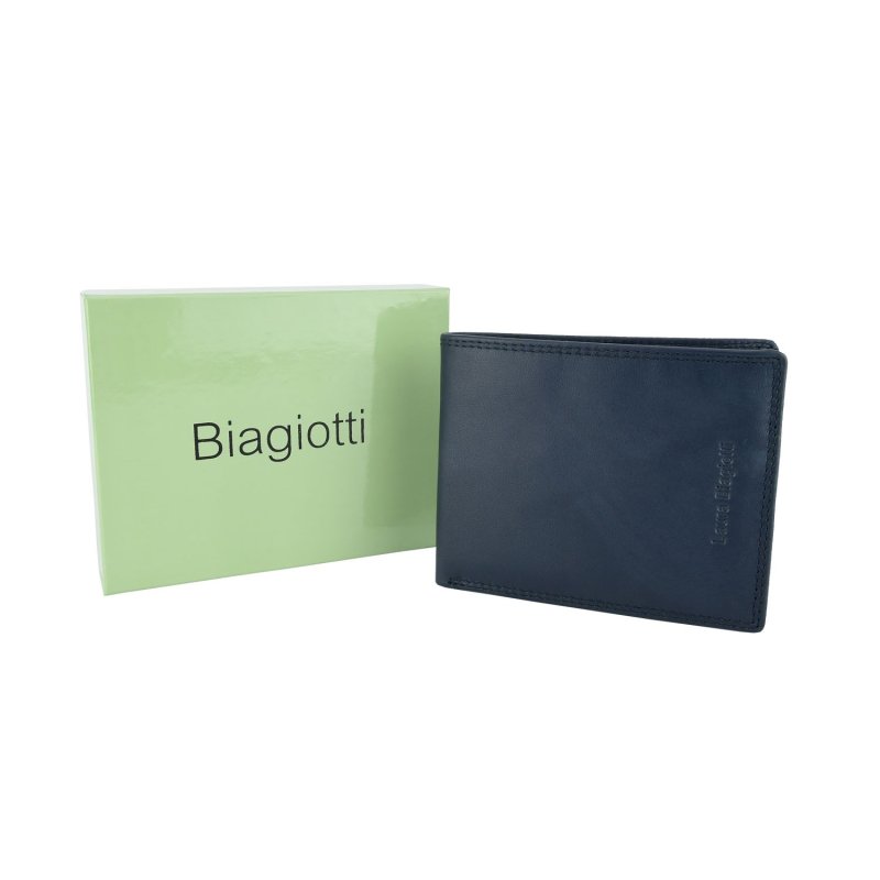 BIAGIOTTI UOMO, Herren-Geldbörse aus Echtem Leder, Ohne Sichtfenster, mit Geschenkbox — Ansicht 11