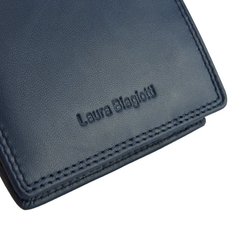 BIAGIOTTI UOMO, Portefeuille Homme en Cuir Véritable, Sans Fenêtre et Boîte Cadeau — vue 13