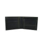 Momo Design Men's Wallet in Genuine Leather, RFID Protection, Wooden Gift Box — front view