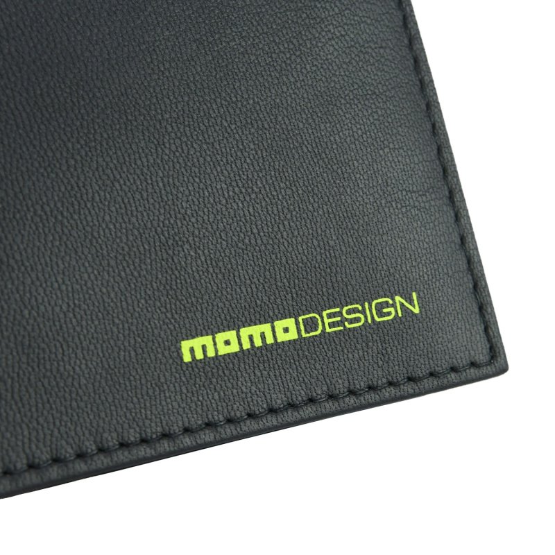 MOMO DESIGN Portefeuille Homme en Cuir Véritable, avec Protection RFID, Boîte Cadeau en Bois — vue arrière