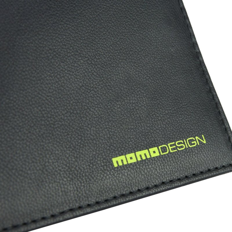MOMO DESIGN Men's Wallet in Genuine Leather, With RFID Protection, Without Coin Pocket, Wooden Gift Box — inside