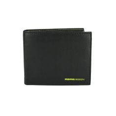 MOMO DESIGN Portefeuille Homme en Cuir Véritable, Classique, avec Protection RFID, Boîte Cadeau en Bois