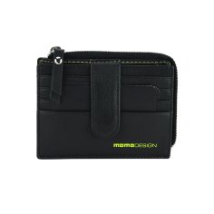 MOMO DESIGN Portefeuille Homme en Cuir Véritable, avec Protection RFID, Boîte Cadeau en Bois