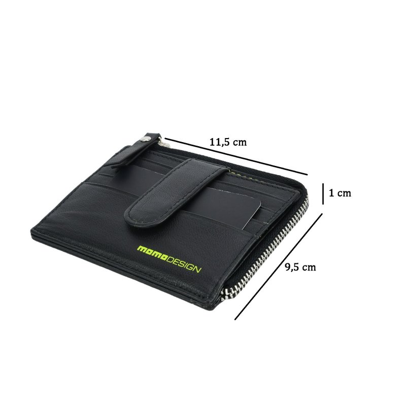 MOMO DESIGN Portefeuille Homme en Cuir Véritable, avec Protection RFID, Boîte Cadeau en Bois — vue 8