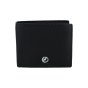 Conte Massimo Men's Genuine Leather Wallet RFID, Carbon Effect, with Gift Box art2 — front view