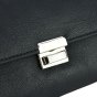 Black Work Wallet, Small Multi-Pocket for Gas Station Attendants, Faux Leather, with Chain H98187 — inside
