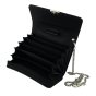 Black Work Wallet, Small Multi-Pocket for Gas Station Attendants, Faux Leather, with Chain H98187 — view 7