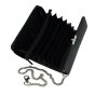 Black Work Wallet, Small Multi-Pocket for Gas Station Attendants, Faux Leather, with Chain H98187 — view 8