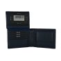 GIANMARCO VENTURI Men's Wallet In Genuine Leather, With Coin Pocket, Gift Box 996 — back view