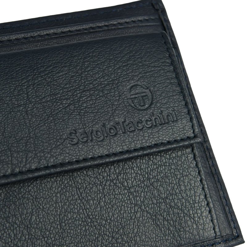 SERGIO TACCHINI Men's Wallet in Genuine Leather, Slim with Coin Pocket 019 — view 7