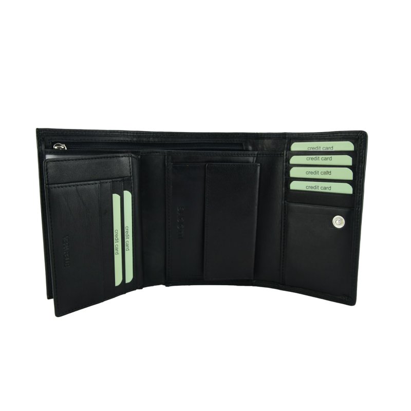 Laura Biagiotti Women's Wallet in Genuine Leather, Compact, With Gift Box 156 — front view