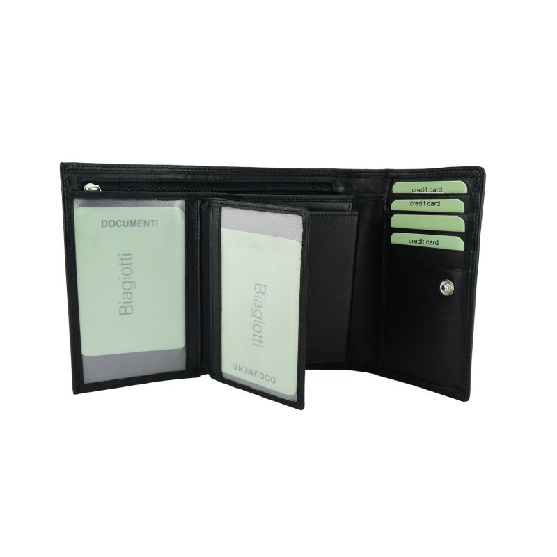 Laura Biagiotti Women's Wallet in Genuine Leather, Compact, With Gift Box 156 — back view