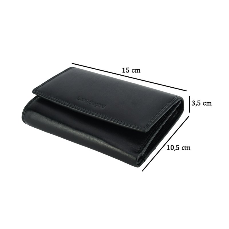 Laura Biagiotti Women's Wallet in Genuine Leather, Compact, With Gift Box 156 — logo detail