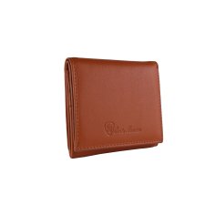 CONTE MASSIMO Portefeuille Femme Mini, Cuir Véritable avec Emplacements Cartes et Porte-monnaie