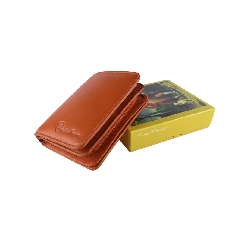 CONTE MASSIMO Cartera Mujer Compacta, Piel Auténtica Con Portatarjetas Y Monedero 178 — vista 63