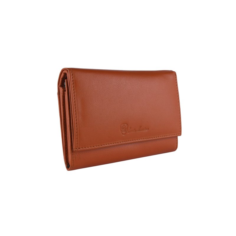 CONTE MASSIMO Women's Wallet, Genuine Leather with Card Holder and Coin Pocket, Button Closure — view 9