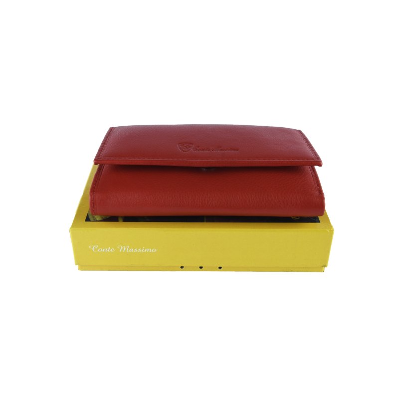 CONTE MASSIMO Portefeuille Femme Spacieux, Cuir Véritable avec Emplacements Cartes, Porte-monnaie Et Boîte Cadeau — vue 18