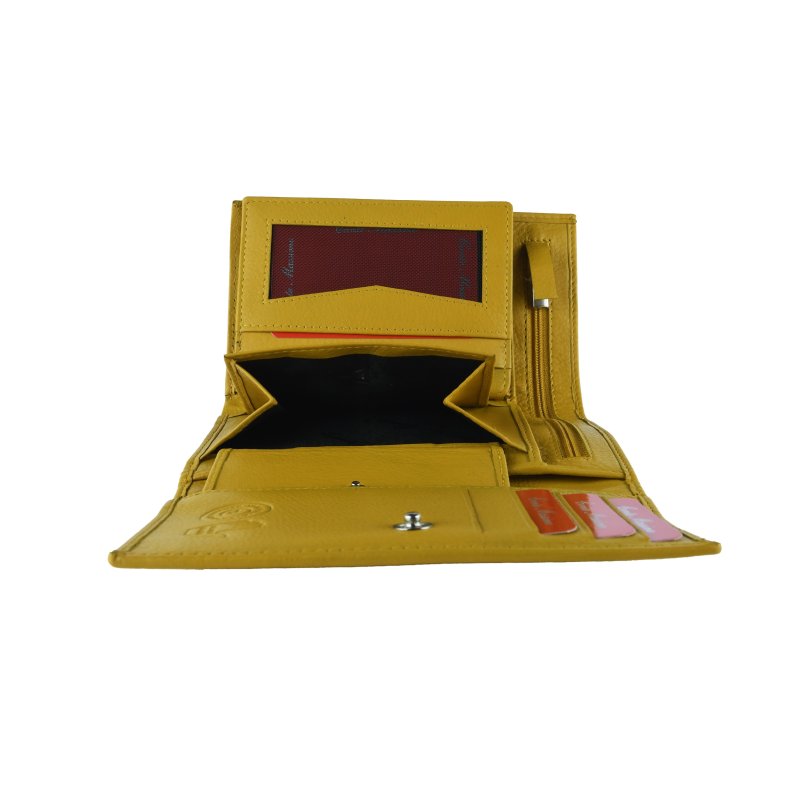 CONTE MASSIMO Damen-Geldbörse Geräumig, Echtleder mit Kartenfach, Münzfach und Geschenkbox — Ansicht 33