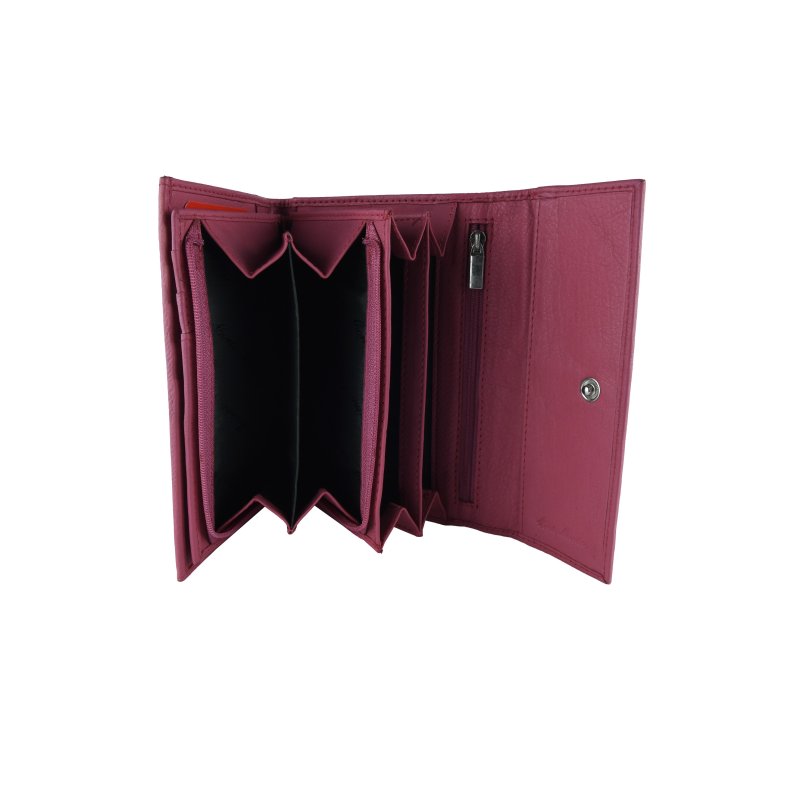 CONTE MASSIMO Women's Wallet with Clip, Genuine Leather with Card Holder and Coin Purse — view 31