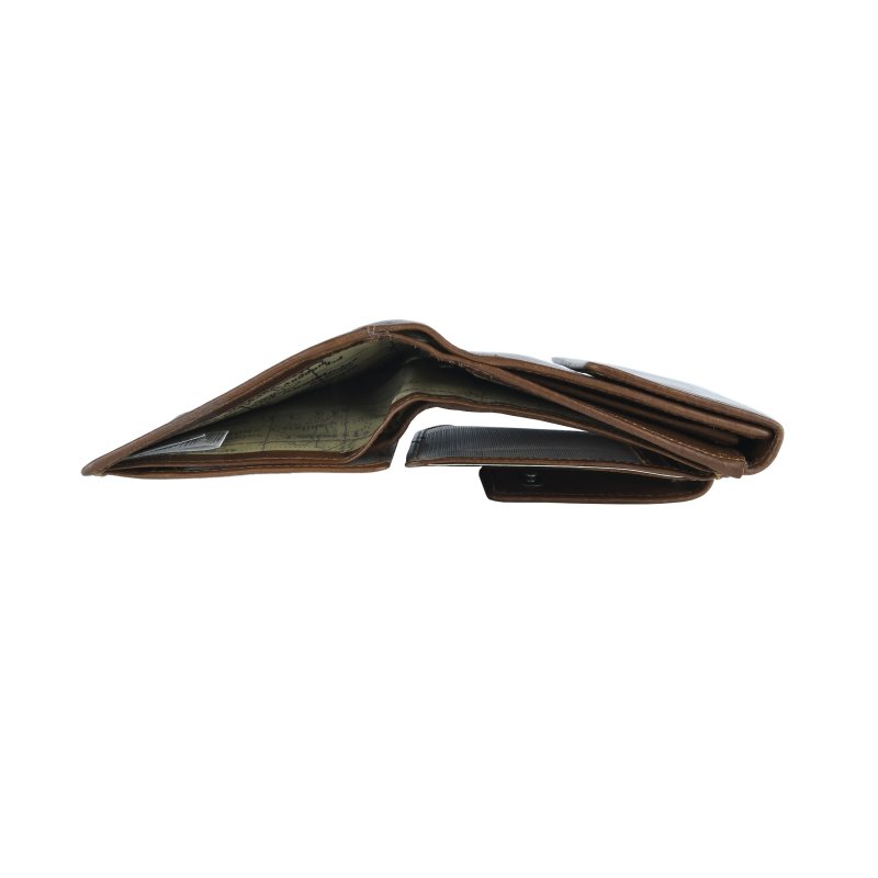 HUNT Women's Wallet, Genuine Leather, RFID Protection, Small, with Gift Box — logo detail