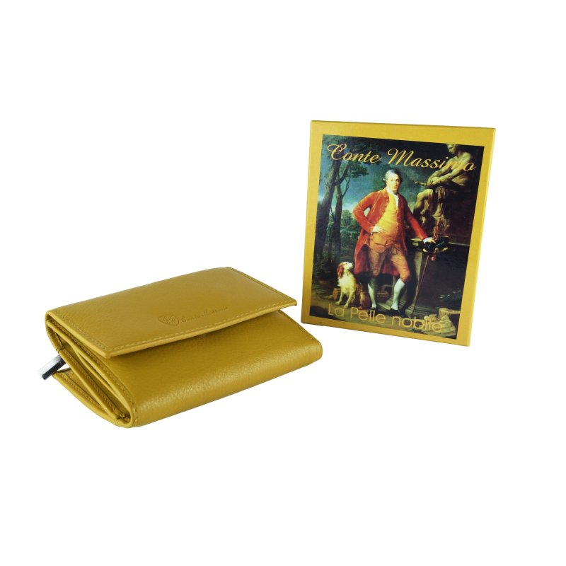 CONTE MASSIMO Women's Wallet, Genuine Leather with Card Holder and Coin Purse — view 32