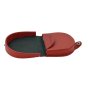 CONTE MASSIMO Coin Purse, Euro Coin Holder, Men's, Genuine Leather With Button — back view