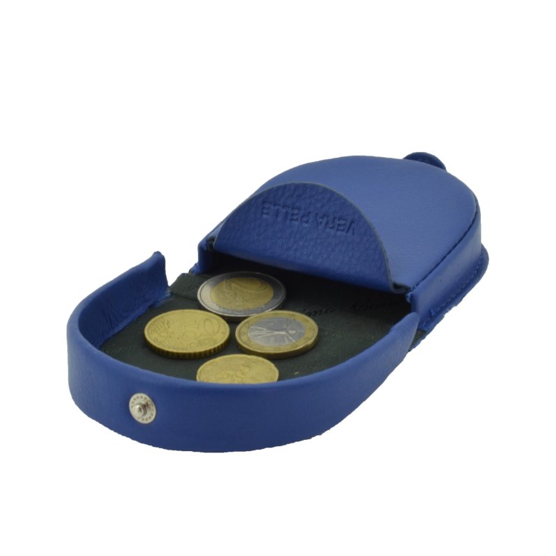 CONTE MASSIMO Coin Purse, Euro Coin Holder, Men's, Genuine Leather With Button — view 21