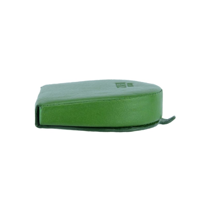 COVERI Coin Purse, Euro Coin Holder, Men's Genuine Leather — front view