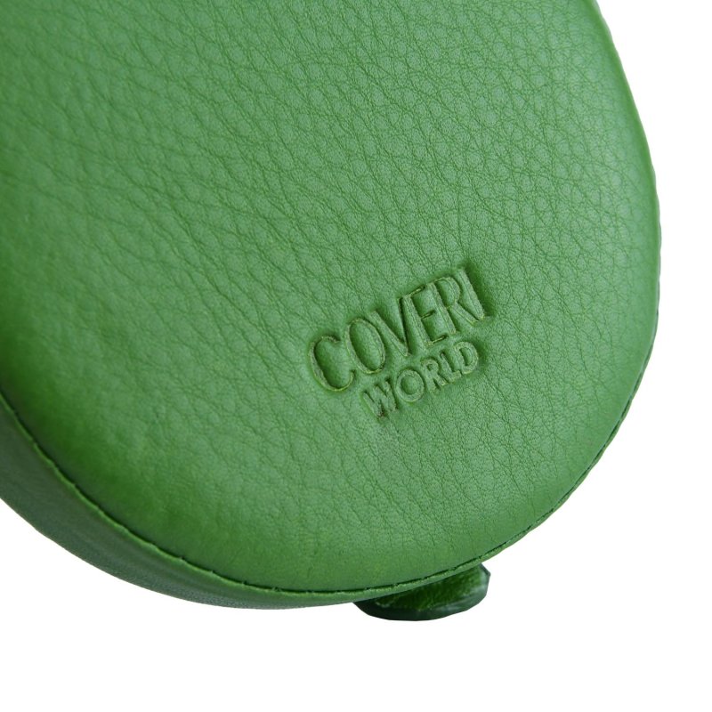 COVERI Porte-Monnaie, Pour Pièces en Euros, Homme Cuir Véritable — détail