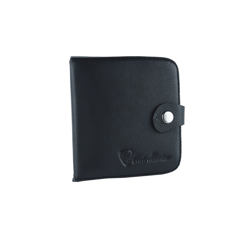 CONTE MASSIMO Coin and Banknote Purse, Euro Coin Holder, Men's In Genuine Leather Square With Button