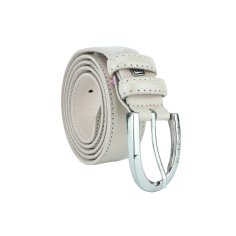 Renato Balestra Ceinture Femme Fine en Cuir Véritable, Raccourcissable, avec Boîte, 3 cm