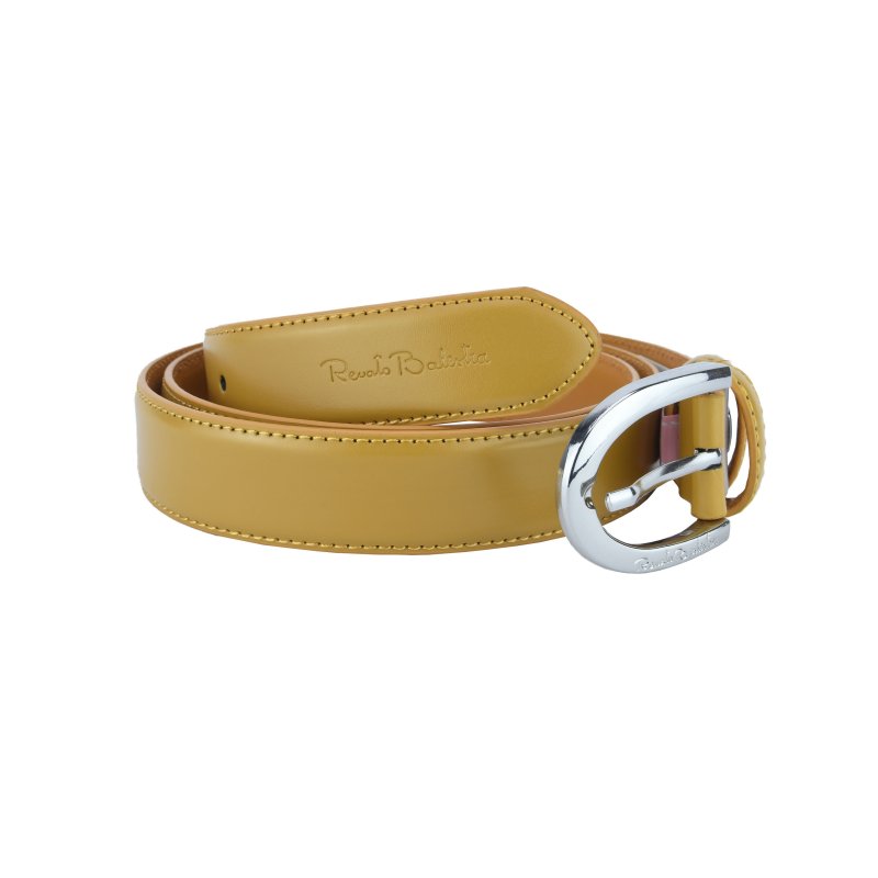 Renato Balestra Ceinture Femme Fine en Cuir Véritable, Raccourcissable, avec Boîte, 3 cm — vue 25