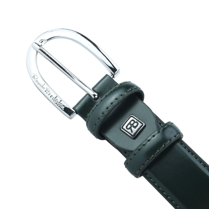 Renato Balestra Ceinture Femme Fine en Cuir Véritable, Raccourcissable, avec Boîte, 3 cm — vue 37