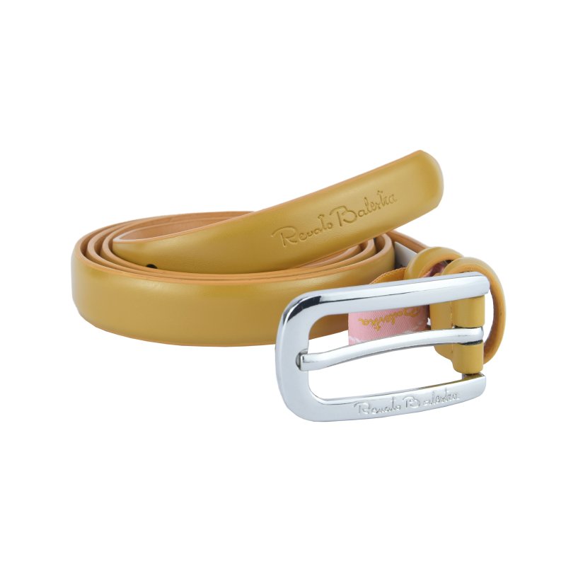 Renato Balestra Damengürtel Schmal aus Echtem Leder, Kürzbar, mit Box 2 cm — Ansicht 28